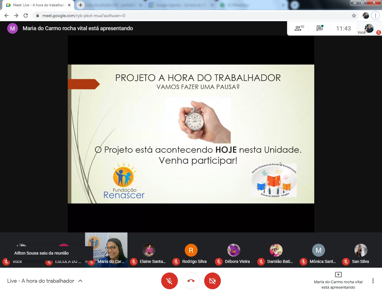 Fundação Renascer lança projeto “A Hora do Trabalhador” com ações para saúde mental de colaboradores