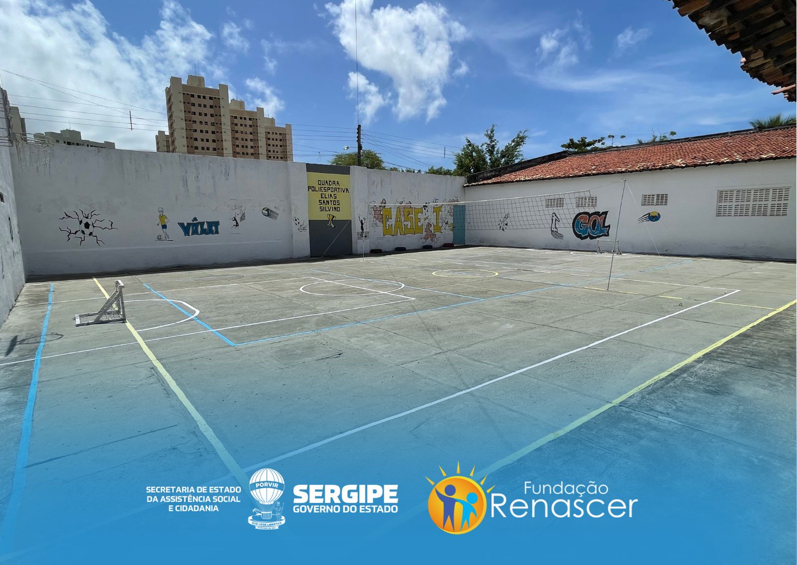 Fundação Renascer inaugura quadra poliesportiva Elias Santos Silvino