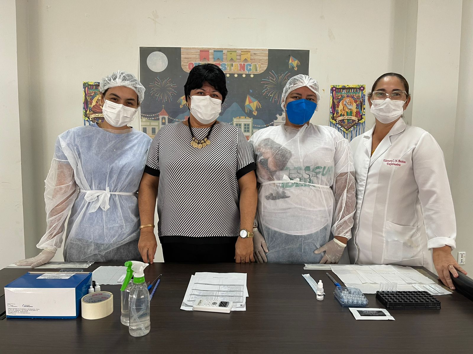 Socioducandos da Fundação Renascer passam pela testagem rápida de Antígeno para Covid-19