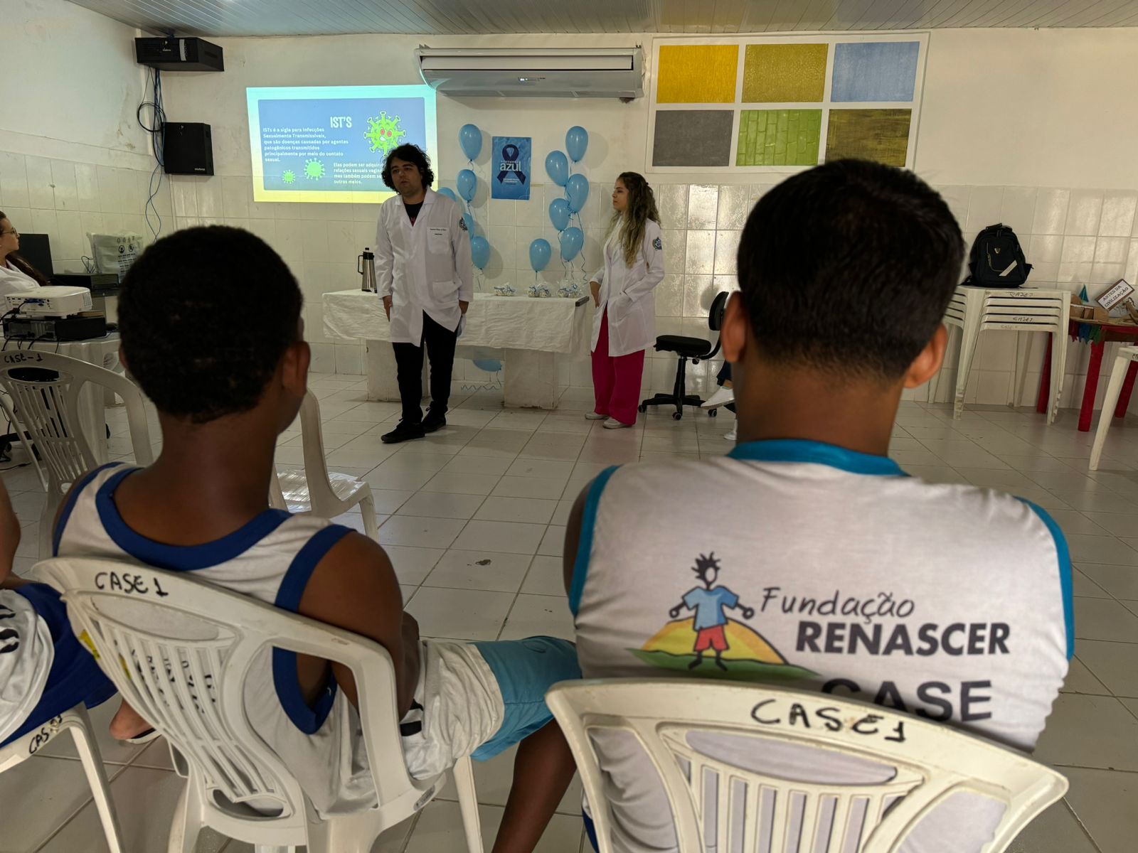 Adolescentes da CASE I participam de palestra em alusão ao Novembro Azul